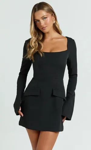 Showpo Black Mini Dress thumbnail 1