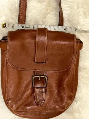 Vintage Leather & Co Classic Brown Leather Satchel thumbnail 5