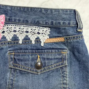 Vintage Abercrombie & Fitch Mini‎ Skirt Womens Size 6 Blue Denim Pleated Y2K 90s thumbnail 8