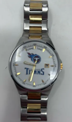 Game Time Men's MVP Series Tennessee Titans Two Watch w/Date Quartz Analog‎ thumbnail 1