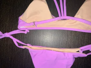 Bright Pink Strappy Bikini Set thumbnail 4