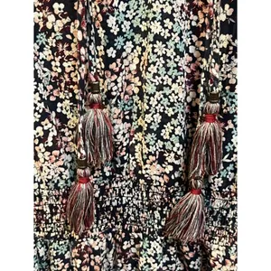 Knox Rose bohemian-style floral pattern long sleeve dress size M thumbnail 5