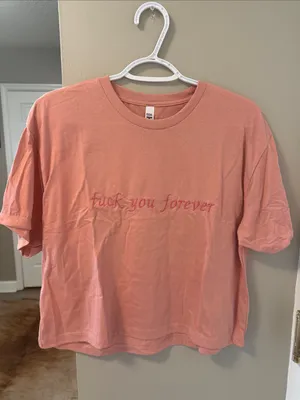 Custom Embroidered Taylor Swift "mad woman" Folklore Lyrics Crop Top XL thumbnail 2
