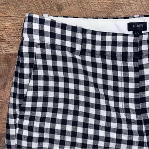 J. Crew Women’s Fully-Lined Gingham Cropped Pants in Size 10 thumbnail 3