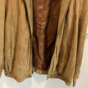 Vintage soft leather jacket w/ lining Tan Size L thumbnail 5