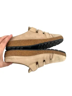 Haflinger Fisherman Buckle Comfort Clog Earthy Boho Beige Size 42 EU 11 US thumbnail 4