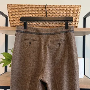 Pendleton High-Rise 100% Virgin Wool Brown Heather Career Dress Pant Trouser, 10 thumbnail 7