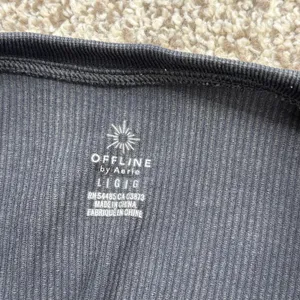OFFLINE by Aerie Crop Top Women LG Gray Acid Wash Seamless Long Sleeve Big Chill thumbnail 6