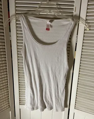 No Boundaries XL Jr 15-16 White Wife Beater Tank Top thumbnail 1