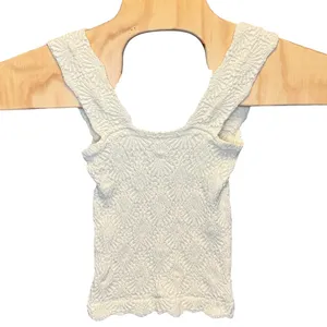 2256 | Free People Intimately Love Letter Cami Tank Ivory XS/S Floral Boho thumbnail 3