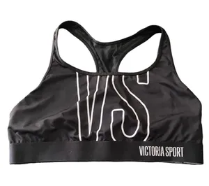 VICTORIAS SECRET-VICTORIAS SPORT-BLACK SPORTS BRA-SIZE XL Black sports bra in new condition, does normt have padding, mesh back. Bust: armpit to armpit 18-20 inches thumbnail 1
