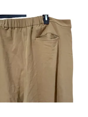 Old Navy Khaki Taylor Wide Leg Full Length Trousers thumbnail 4