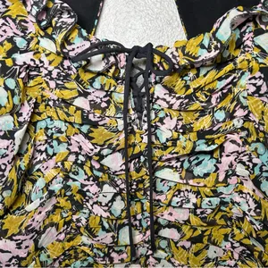 Free People Mabel Balloon Sleeve Floral Boho Blouse Women’s Size Medium thumbnail 7