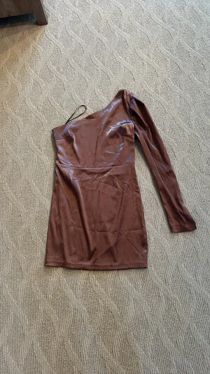 Lulus Indulge Me Dusty Purple Satin One-Shoulder Bodycon Dress thumbnail 4