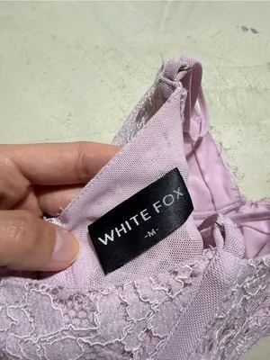 White fox corset bustier top lilac medium lace thumbnail 7