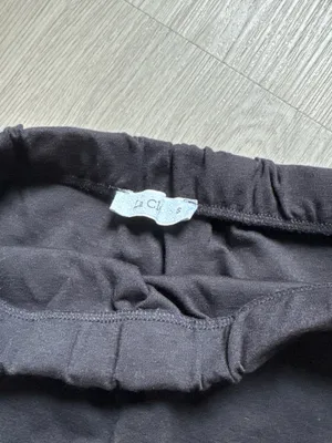 Classic Black Mini Skirt with Subtle Front Slit thumbnail 2