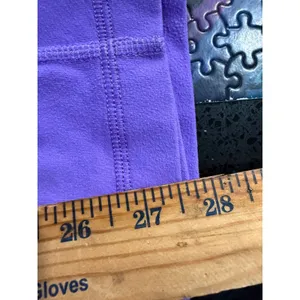Lululemon Groove Crop Purple Flare Leg Yoga Pants‎ Split Hem Womens Size 6 thumbnail 7