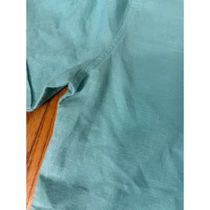 Vintage Orvis Short Sleeve Linen Cotton Blend Button Front Shirt Teal Blue Sz 6‎ thumbnail 8