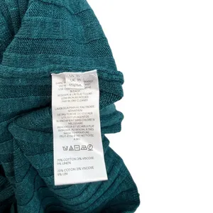Free People FP Beach Veda Rib Knit Maxi‎ Skirt Teal Drawstring Size Medium thumbnail 10