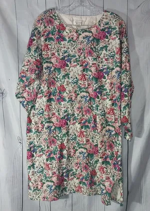 Victoria's Secret Gold Label Vintage 90's Floral Pull-Over Pajama Dress thumbnail 1