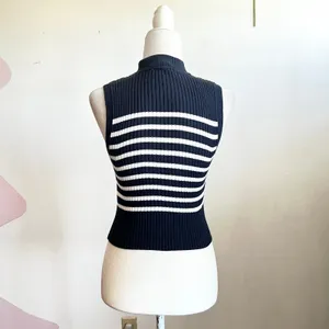 Abercrombie & Fitch Striped Ribbed Tank Top‎ Soft Girl Coquette Retro Cute Small thumbnail 2