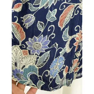 Maeve Anthropologie Womens Size 2 Blue Floral Off Shoulder Ruffle Blouse Top thumbnail 6