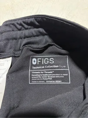 Figs Women's Black HW Zamora Jogger Pants with Drawstring L/P thumbnail 6