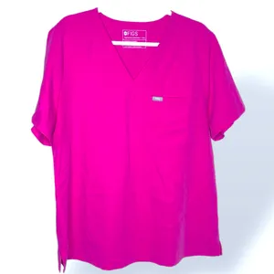 FIGS Catarina One-Pocket Nurse Scrub Top Pink XXL thumbnail 2