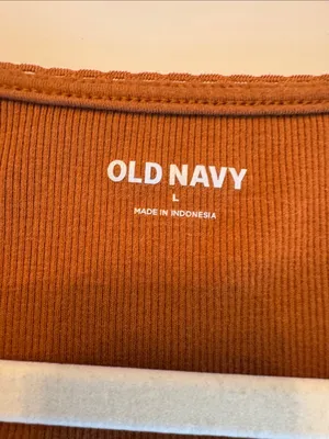 Old Navy Square Neck Short Sleeve Top in Rust Brown thumbnail 3