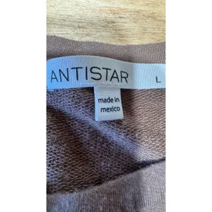 ANTISTAR Mauve Brown Ruched‎ Sleeveless Bodycon Dress Large Sleeveless Crew Neck thumbnail 2