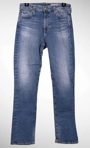 AG Adriano Goldschmied Women’s Mari Medium Wash Slim Straight Leg Jeans Size 29 thumbnail 1