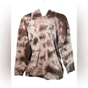 Lululemon All Yours Hoodie‎ Earth Dye Clay Size 12 Tie Dye Pullover Sweatshirt thumbnail 4