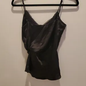 NWT Zara Black Silky Camisole Size Small thumbnail 4