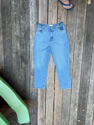 Abercrombie & Fitch The 90s Straight Ultra High Rise Jeans Size 33 16R thumbnail 6