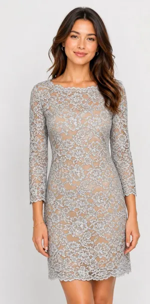 Diane von Furstenberg DVF Zarita Blue Lace Sheath Cocktail Dress Size 8 thumbnail 1