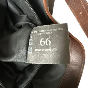 Lamarthe Paris Soft Leather Bag Brown Slouchy Hobo Studded Y2K‎ Made In Romania thumbnail 12