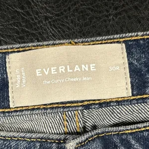 Everlane The Curvy Cheeky Straight Jeans Womens 30R High Rise Blue Denim New thumbnail 3
