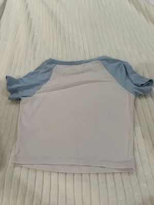 Angel Print Cropped Tee Y2K Size M thumbnail 3