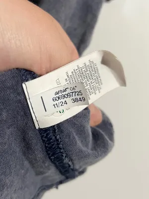 Aerie Vintage T-Shirt Hand Dyed Gray Size XL 100% Cotton thumbnail 6