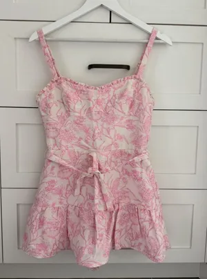 Amanda Uprichard Romper Pink thumbnail 1