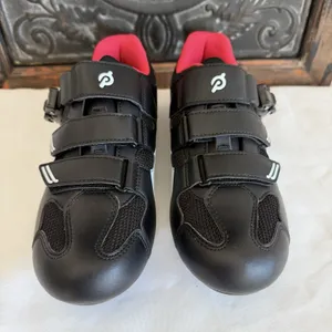 New Peloton Cycling Shoes (cleats included) Size 40 Men's 7 Women's 9 Black Red thumbnail 4