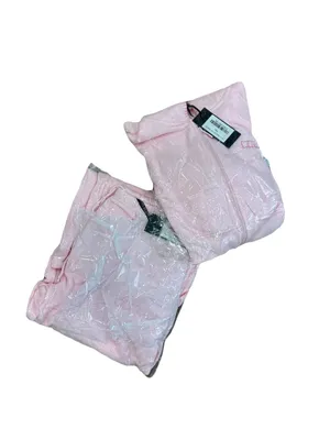 White Fox Boutique Posy Pink Wide Leg Pants And Crop Hoodie Set M/L New thumbnail 8