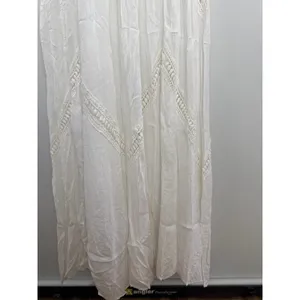 Chelsea & Violet‎ White Lace Crochet V-Neck Maxi Dress Women Small Boho Summer thumbnail 5
