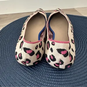 Jet' accompagne‎ Toujours Leopard Animal Print Knit Washable Ballet Flats EU 39 thumbnail 6