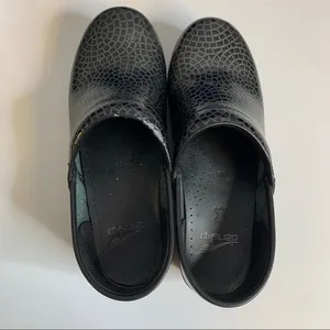 Dansko Professional Black‎ Gunmetal Metallic Womens Clog Work Shoe 39 8.5 thumbnail 8