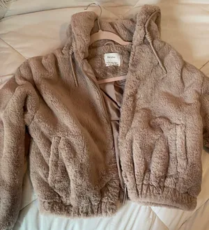 Pink Cropped Fur Coat  thumbnail 5