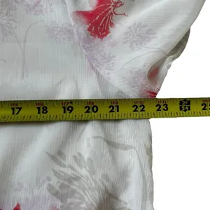 Express Multicolor Printed Sheer Unlined Blouse Women Size Large | 57-37 thumbnail 6