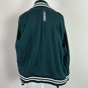 Lou & Grey Women's Forest Green Varsity Jacket Size‎ Medium thumbnail 8