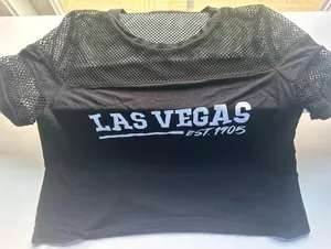 Vintage Las Vegas Crop Top Black Size M thumbnail 1