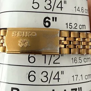 Seiko SQ Presidential Vintage Ladies Watch Black Dial Gold Plated Case Bracelet thumbnail 14